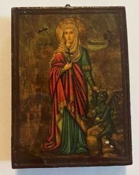Greek Orthodox Icon of Saint Marina the Great Martyr