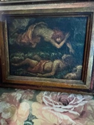 Painting of Reclining Nudes in a Woodland Setting