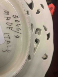 Reticulated Ceramic Serving Dish (Underside View)