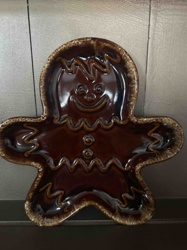 Ceramic Gingerbread Man Tray/Dish