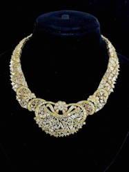 18K Gold and Diamond Statement Necklace