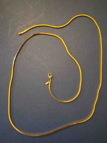 Monet Gold-Tone 30-Inch Snake Chain Necklace
