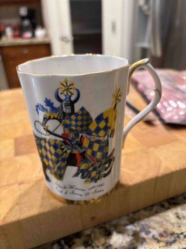 Royal Greg Bone China Heraldic Mug - Earl of Surrey & Sussex