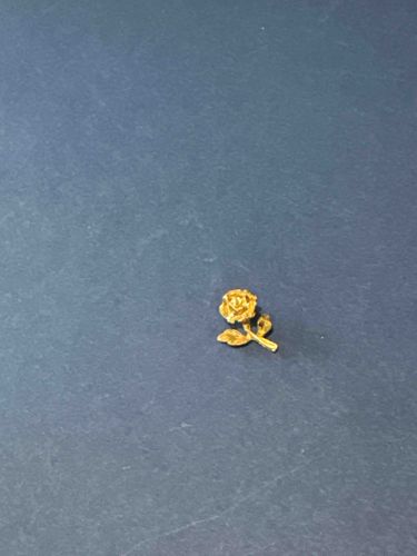 Miniature Gold Rose Pendant