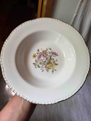 Vintage Floral Soup Bowl