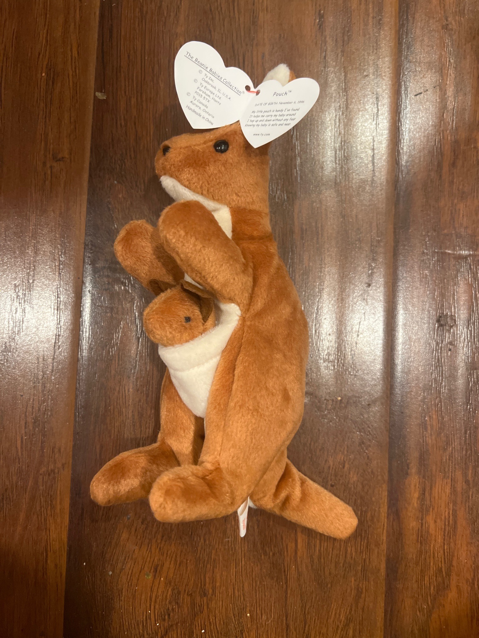 Submitted photo of Ty Beanie Babies 'Pouch' the Kangaroo (unauthenticated)