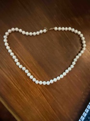 Single Strand Pearl Necklace
