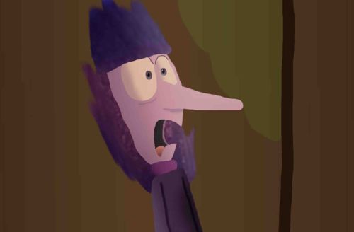 Digital Illustration of a Stylized Animated Character