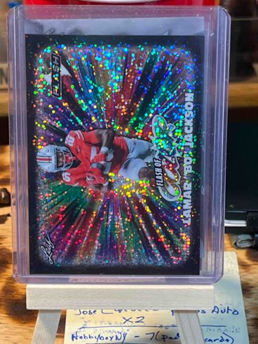 Leaf Flash Lamar 'Bo' Jackson 1/1 Superprismatic Trading Card