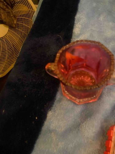 Carnival Glass Sugar Bowl