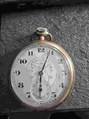 Vintage Simon Open-Face Pocket Watch