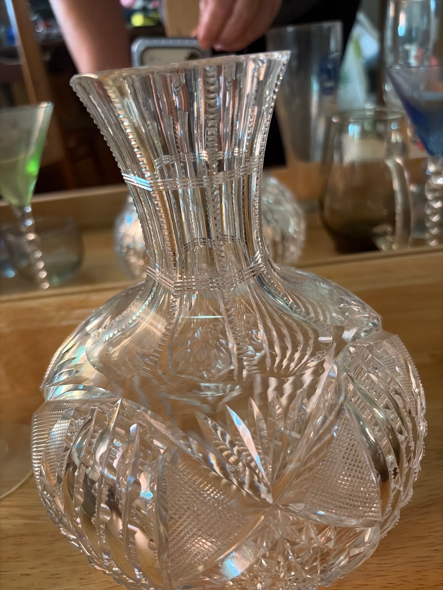 Submitted photo of Cut crystal decanter or vase