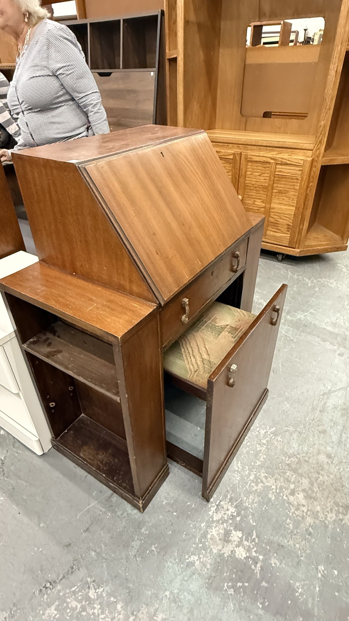 Submitted photo of Mid-Century Modern wooden slant-front desk