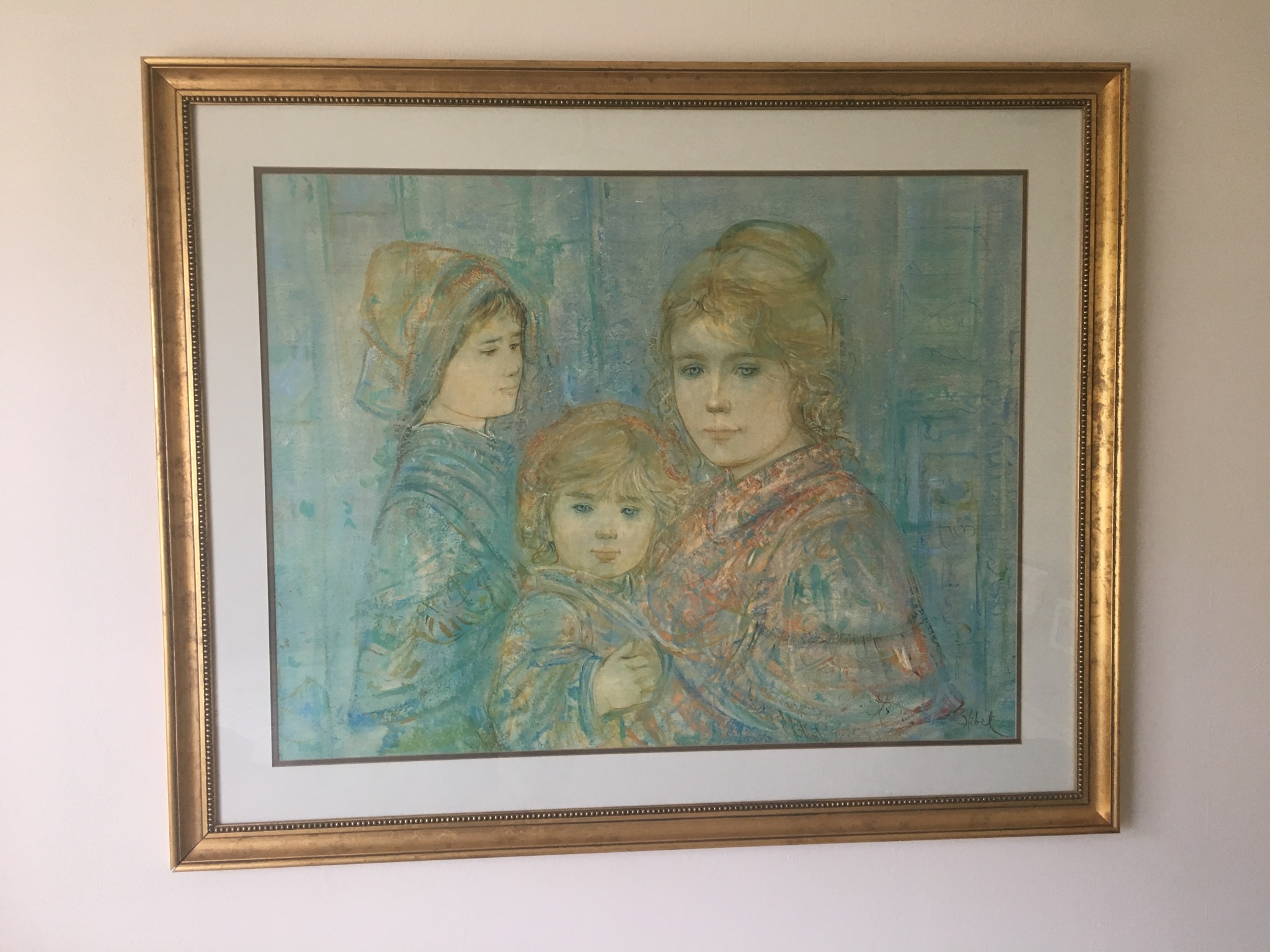 Submitted photo of Framed print featuring a signature reading 'H. Schibet' (not authenticated)