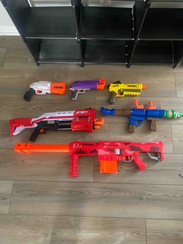 Collection of Nerf Fortnite Blasters