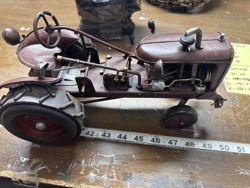 Vintage-Style Decorative Tractor Model