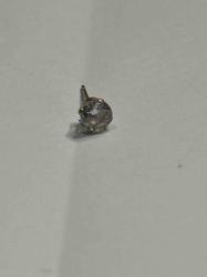 Single 10K Gold Diamond Stud Earring