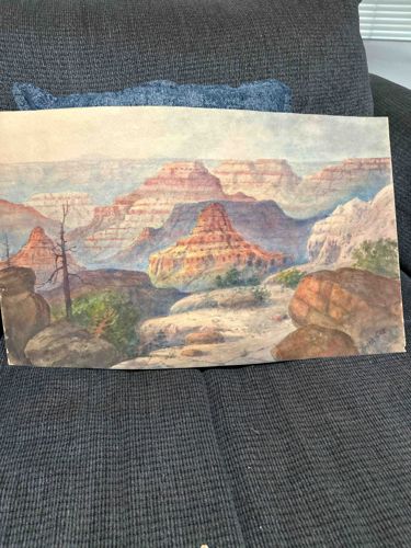 Grand Canyon Landscape Watercolor Painting