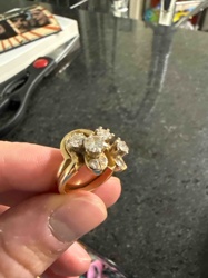Diamond Cluster Ring