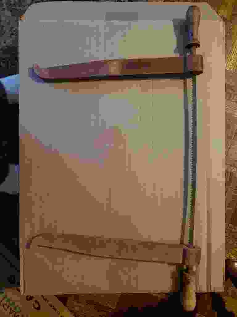 Antique Primitive Woodworking Bow Saw