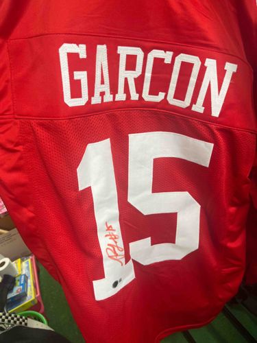 Signed Pierre Garçon #15 San Francisco 49ers Style Jersey
