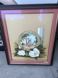 Figural and Floral Needlepoint/Embroidery