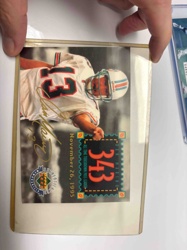 1995 Upper Deck Dan Marino Autographed 343 All-Time Touchdown Pass Leader Commemorative Card