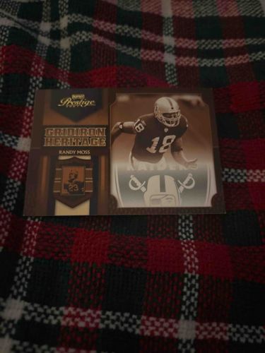 2006 Panini Playoff Prestige Randy Moss 'Gridiron Heritage' Football Card