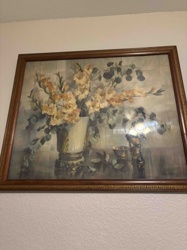 Framed Floral Still Life Print (Cecil Golding)