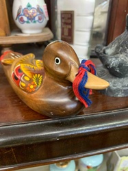 Korean Wooden Wedding Duck Decor