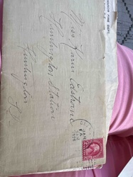 1926 Handwritten Envelope with 2-Cent Stamp and Postmark