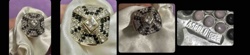 Deco Style 14K White Gold and Diamond Cocktail Ring