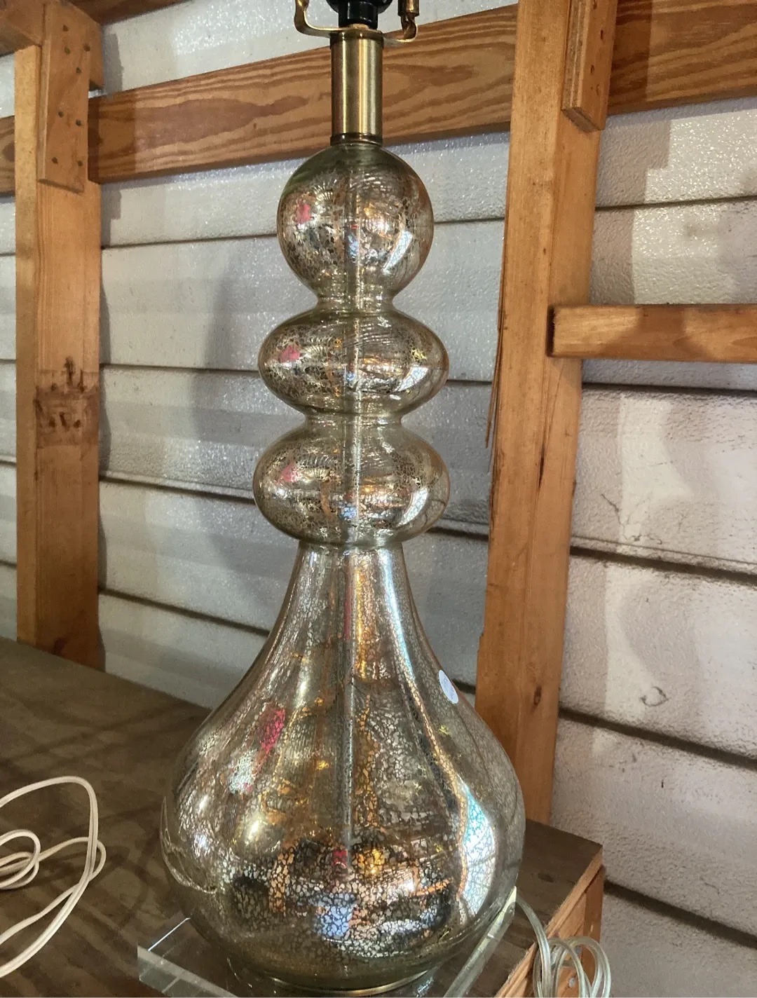 Submitted photo of Mercury glass table lamp
