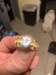 Two-Tone Gold & Diamond Pave Cocktail Ring