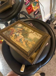 Framed Reproduction Print of François Boucher's 'The Sleeping Shepherdess' with Integrated Box