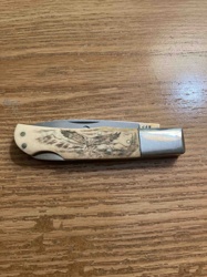 Eagle Etched Folding Pocket Knife