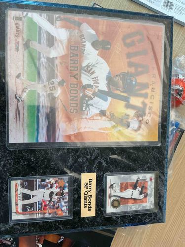 Barry Bonds San Francisco Giants Memorabilia Display