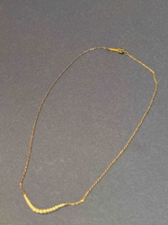 14-inch Gold-Tone Pearl Bar Necklace