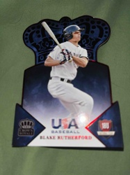 Blake Rutherford USA Baseball Crown Royale Die-Cut Trading Card