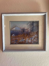 Elk Mountain Landscape Relief Sculpture