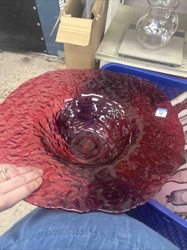Two-Tone Iridescent Art Glass Bowl