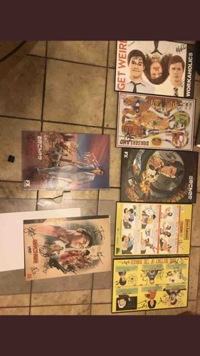 Assorted Autographed TV Series Promotional Prints and Posters
