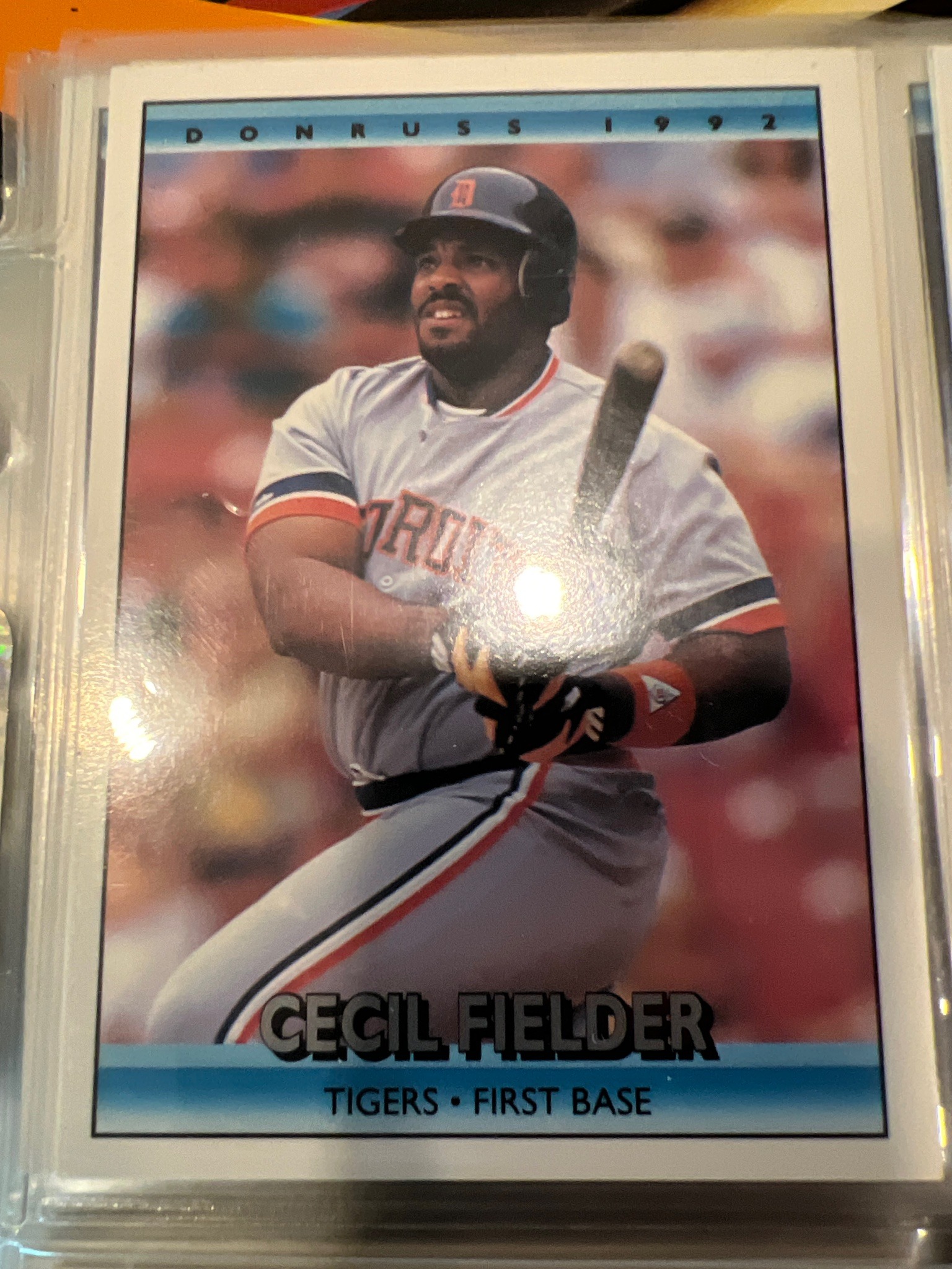 Submitted photo of 1992 Donruss Cecil Fielder Baseball Card (not authenticated)