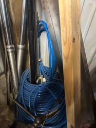 Blue Coiled Air Hose