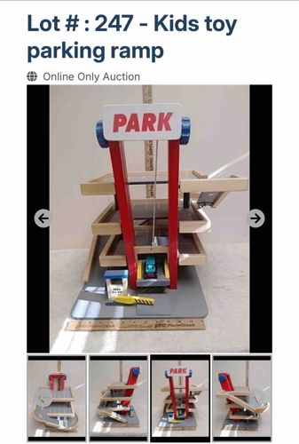 Multi-Level Wooden Toy Parking Garage