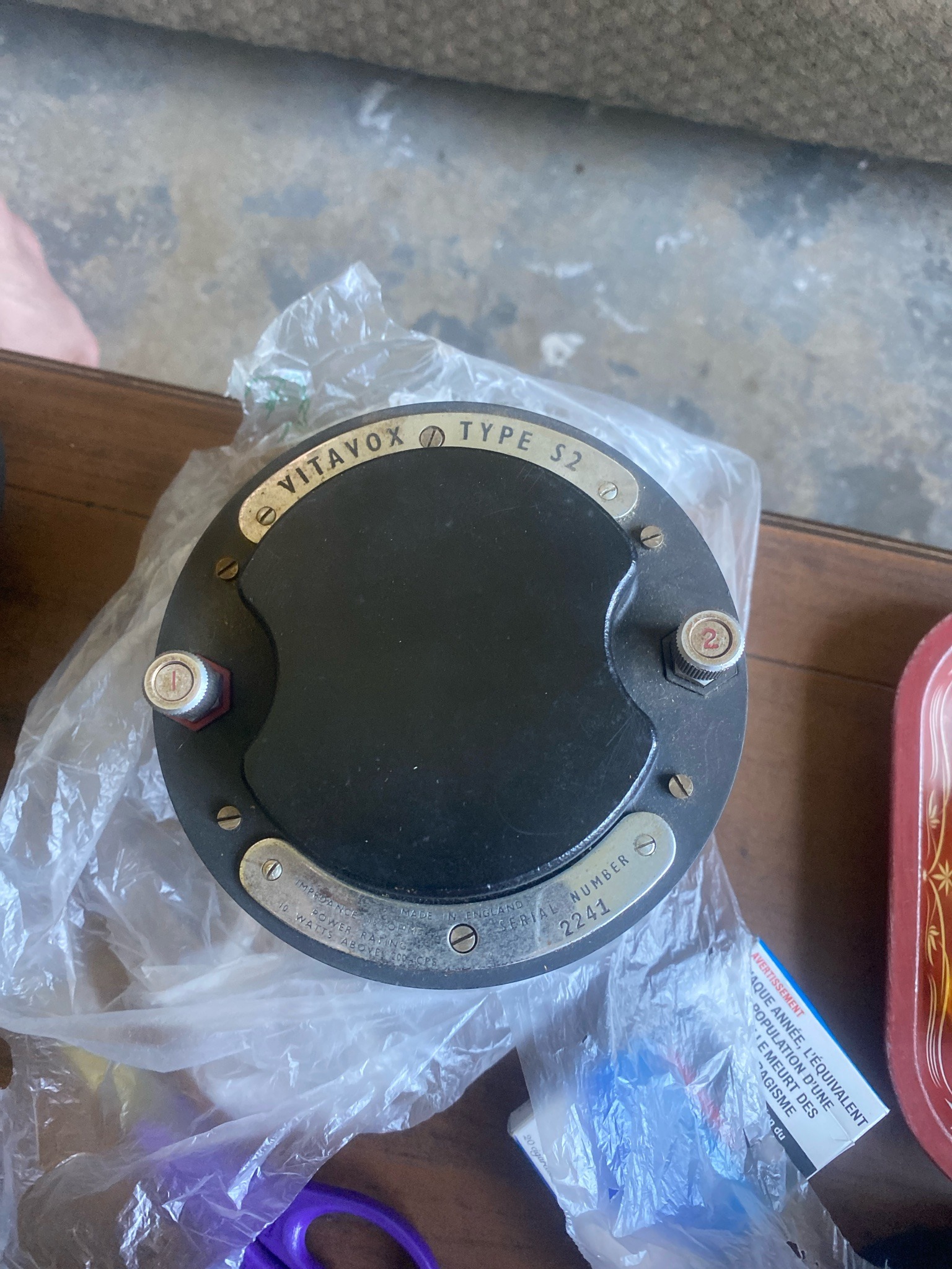 Submitted photo of Vitavox Type S2 Compression Driver (not authenticated)
