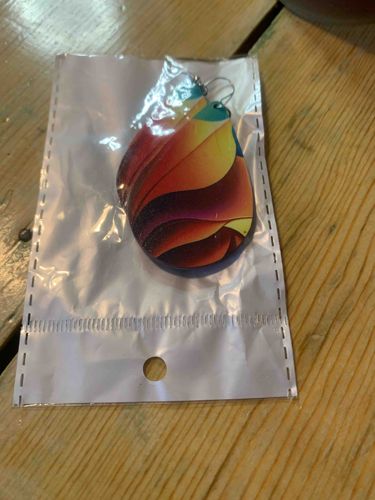 Abstract Geometric Teardrop Dangle Earrings