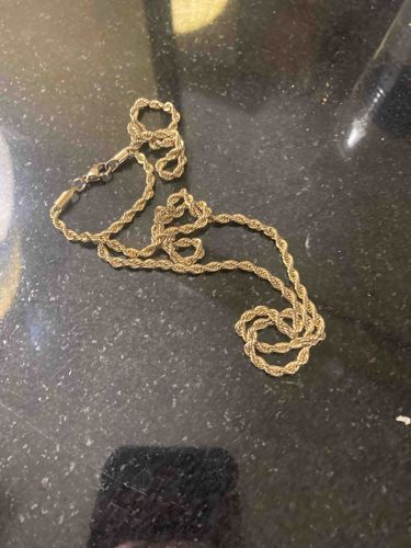 Gold-Tone Rope Chain Necklace