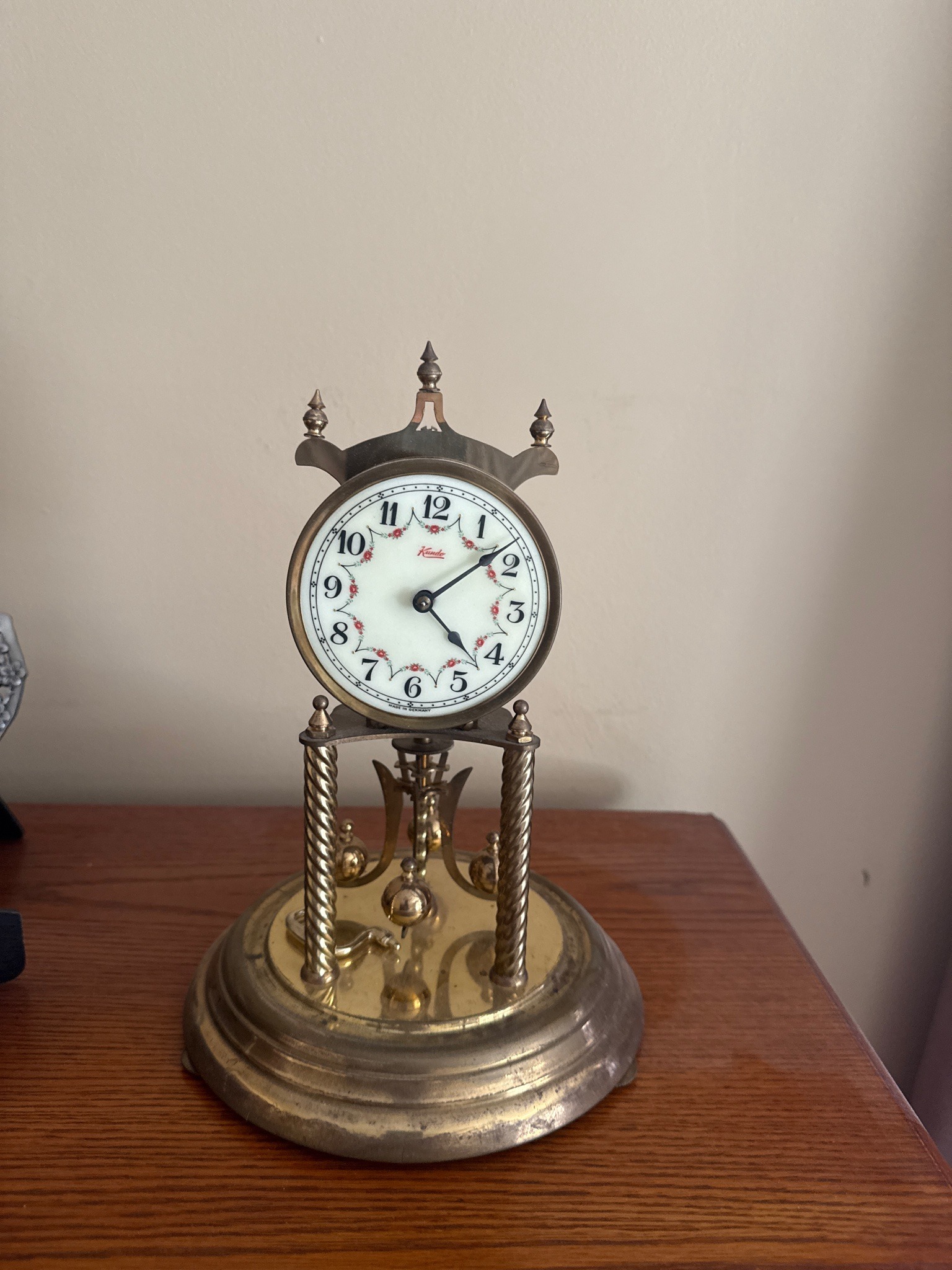 Vintage Kundo 400-Day Torsion Anniversary Clock