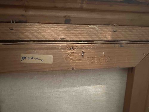 Stretcher Bar and Canvas Assembly (verso view)